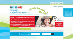 Desktop Screenshot of emploisenadministration.com