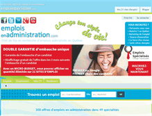 Tablet Screenshot of emploisenadministration.com